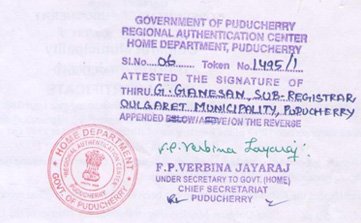 Home Department, certificate attestation